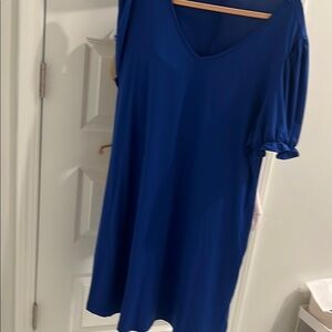 Elegant Blue Midi Dress